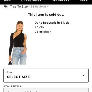 Sndys Dany bodysuit in black